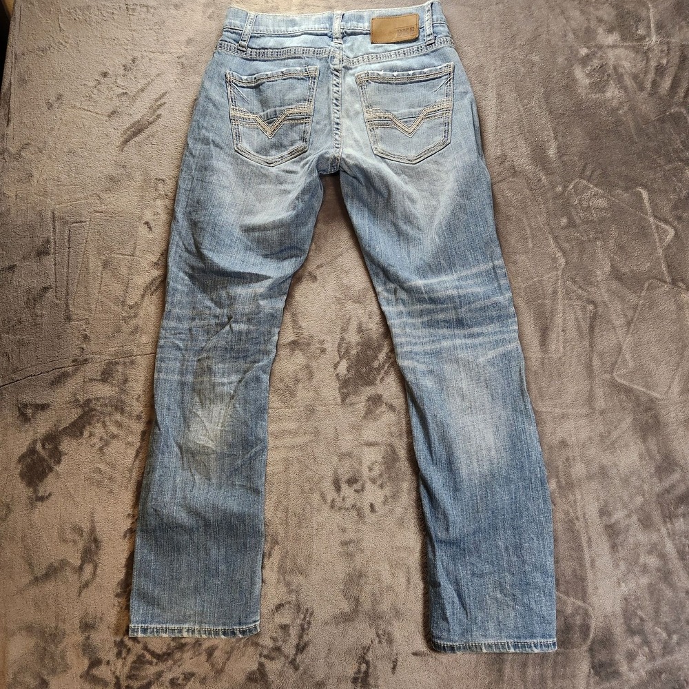BKE Jeans Mens 28x30 Blue Jake Straight Stretch Denim Light Wash